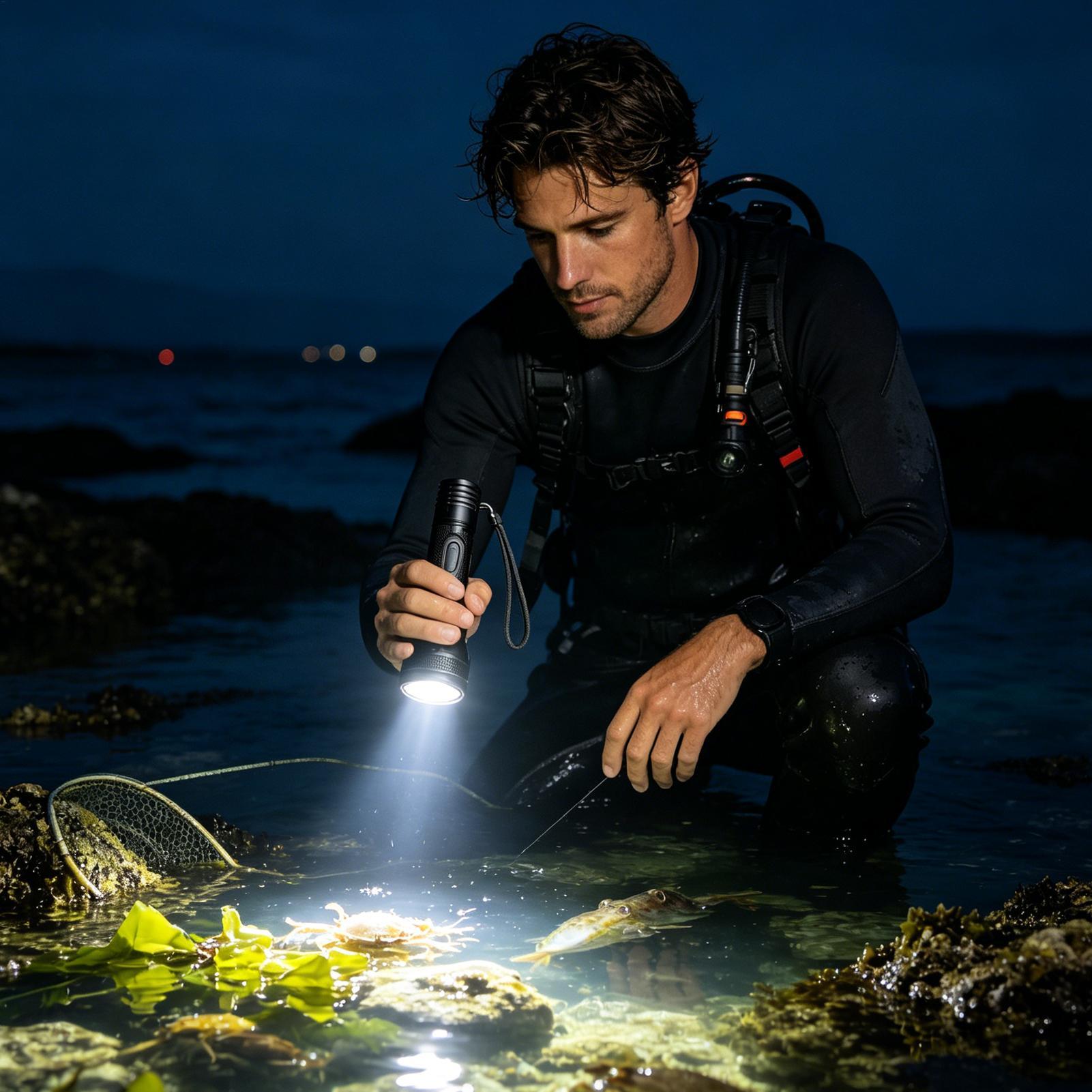 3 Modlu Güçlü Şarj Edilebilir  - Underwater Flashlight incelemesi ve fiyatı