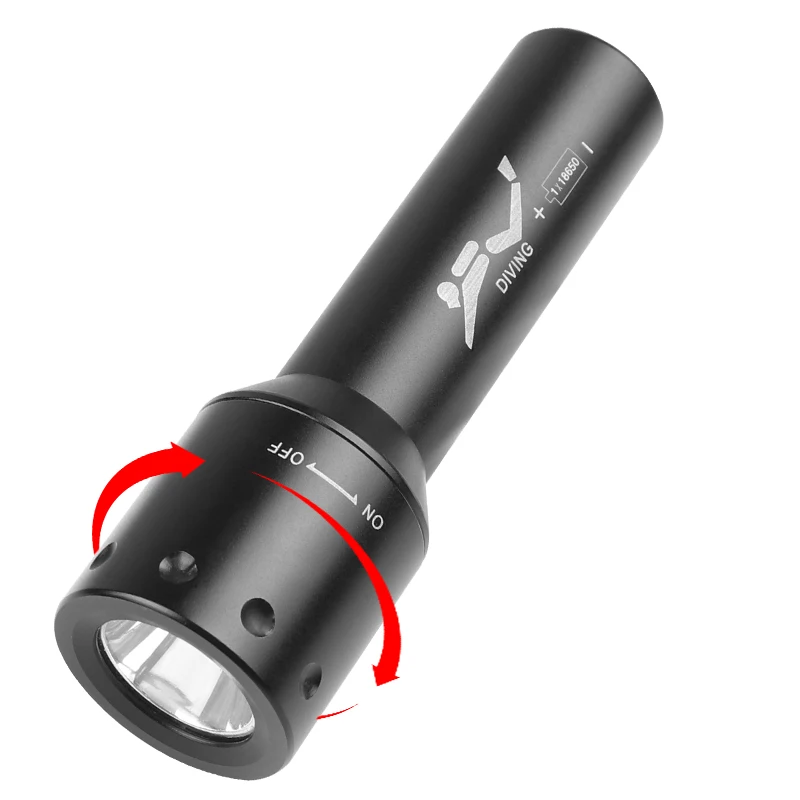 Yeni T6 LED Dalış Meşalesi Uzu - Underwater Flashlight incelemesi ve fiyatı